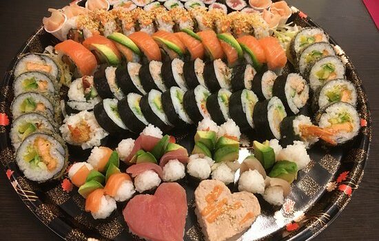 Piezas de sushi por persona