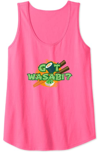 Camiseta sushi y wasabi